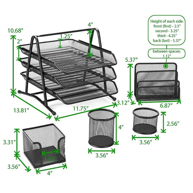 5 Pcs Office Organizers