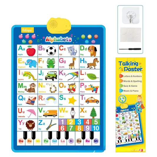 Electronic Interactive Wall Chart Alphabet Toddler Preschool Educational