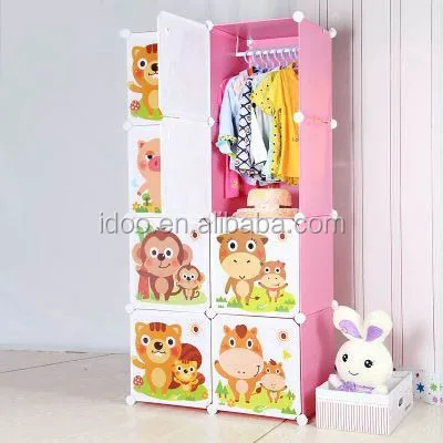 8 cube portable kids wardrobe