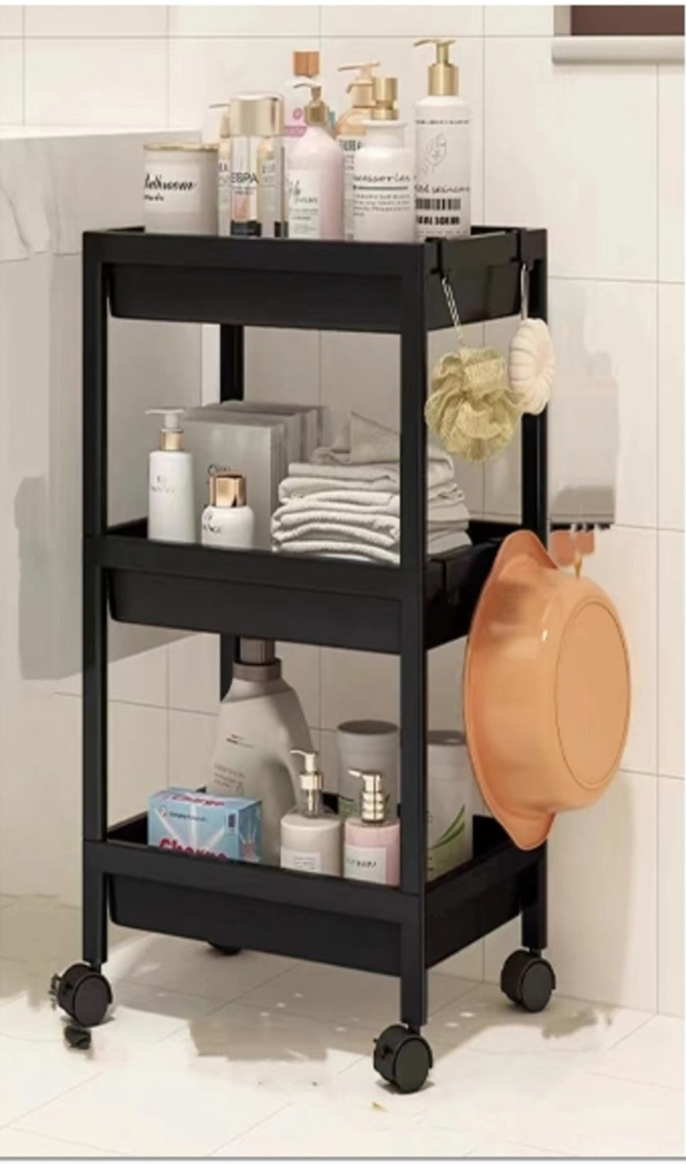 3-tier Kitchen /bathroom trolley