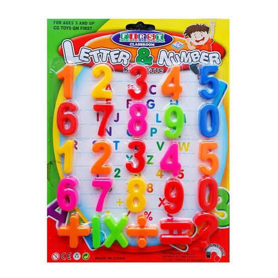 Magnetic alphabets and numbers