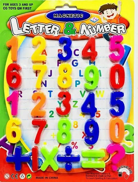 Magnetic alphabets and numbers