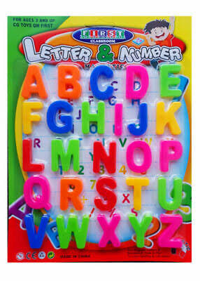 Magnetic alphabets and numbers