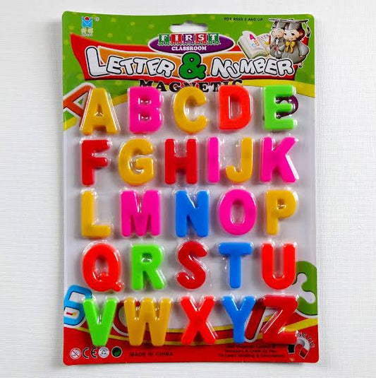 Magnetic alphabets and numbers