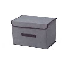 Fold Non Woven Fabric Storage Box Gray Home Supplies Clothing