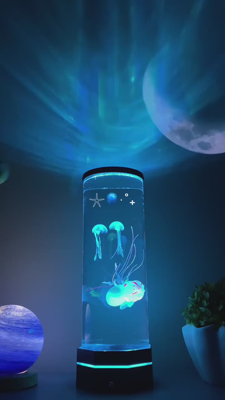 LED Jellyfish Lava Lamp – Relaxing Aquarium Mood Light for Bedroom & Desk Decor