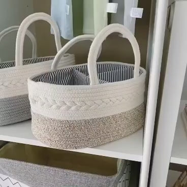 Baby Diaper caddy organizer-portable nursery storage bag for diapers,wipes and baby essentials