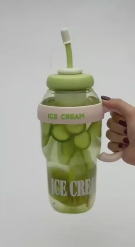 Portable Water Bottle with Secure Sipper Cap – Travel & School Friendly