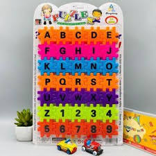 Puzzle toy alphabets and numerics