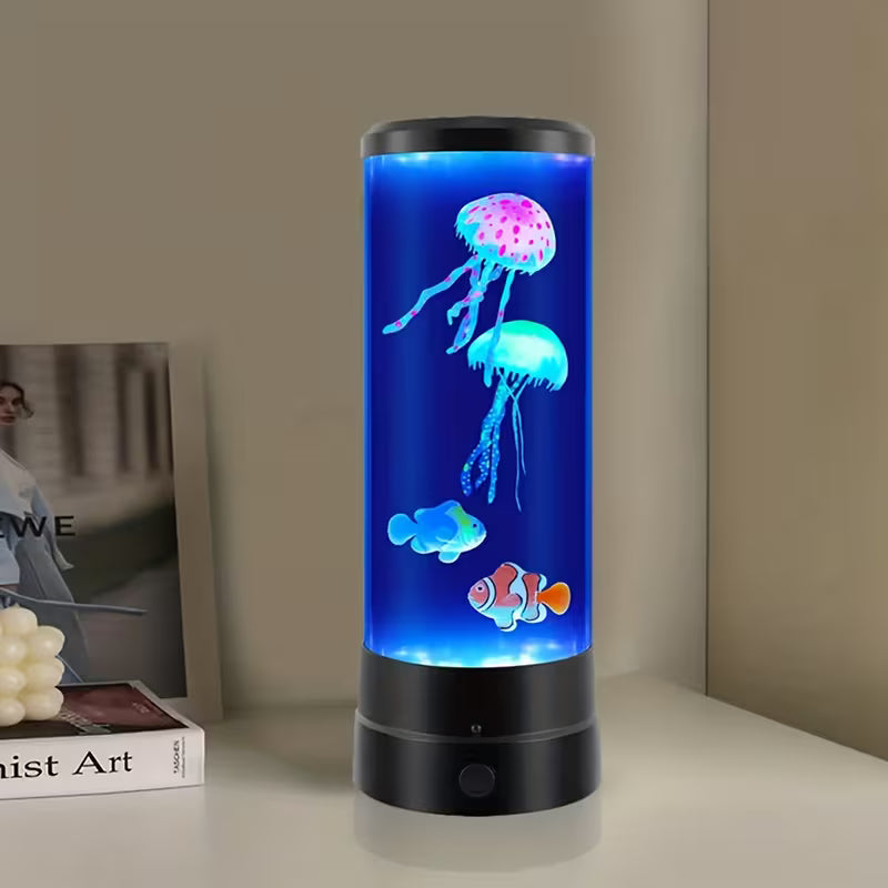 LED Jellyfish Lava Lamp – Relaxing Aquarium Mood Light for Bedroom & Desk Decor