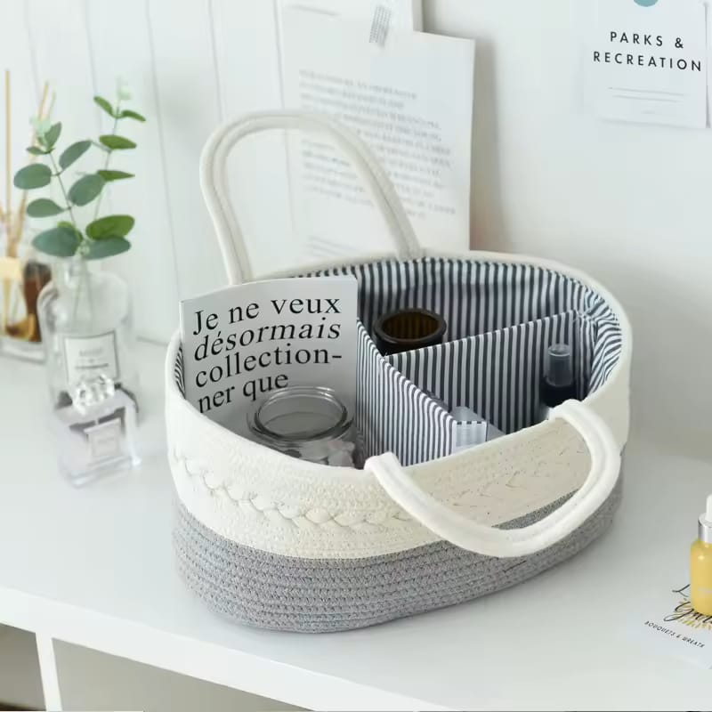 Baby Diaper caddy organizer-portable nursery storage bag for diapers,wipes and baby essentials
