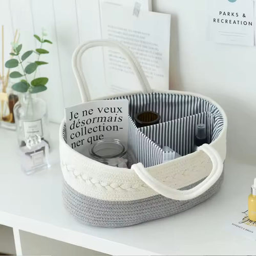 Baby Diaper caddy organizer-portable nursery storage bag for diapers,wipes and baby essentials