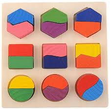 Wooden Shape Puzzle Board