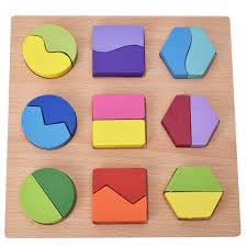 Wooden Shape Puzzle Board