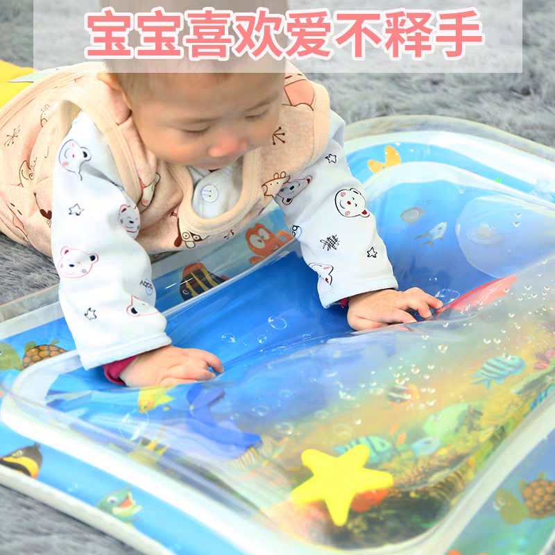 Inflatable Crawling Baby Development Toys  12 Months Sensory Game Baby Water Play Mat Baby Rattles Toys For Babies 6 Months